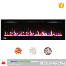 Newest 100" decor flame electric fireplace insert